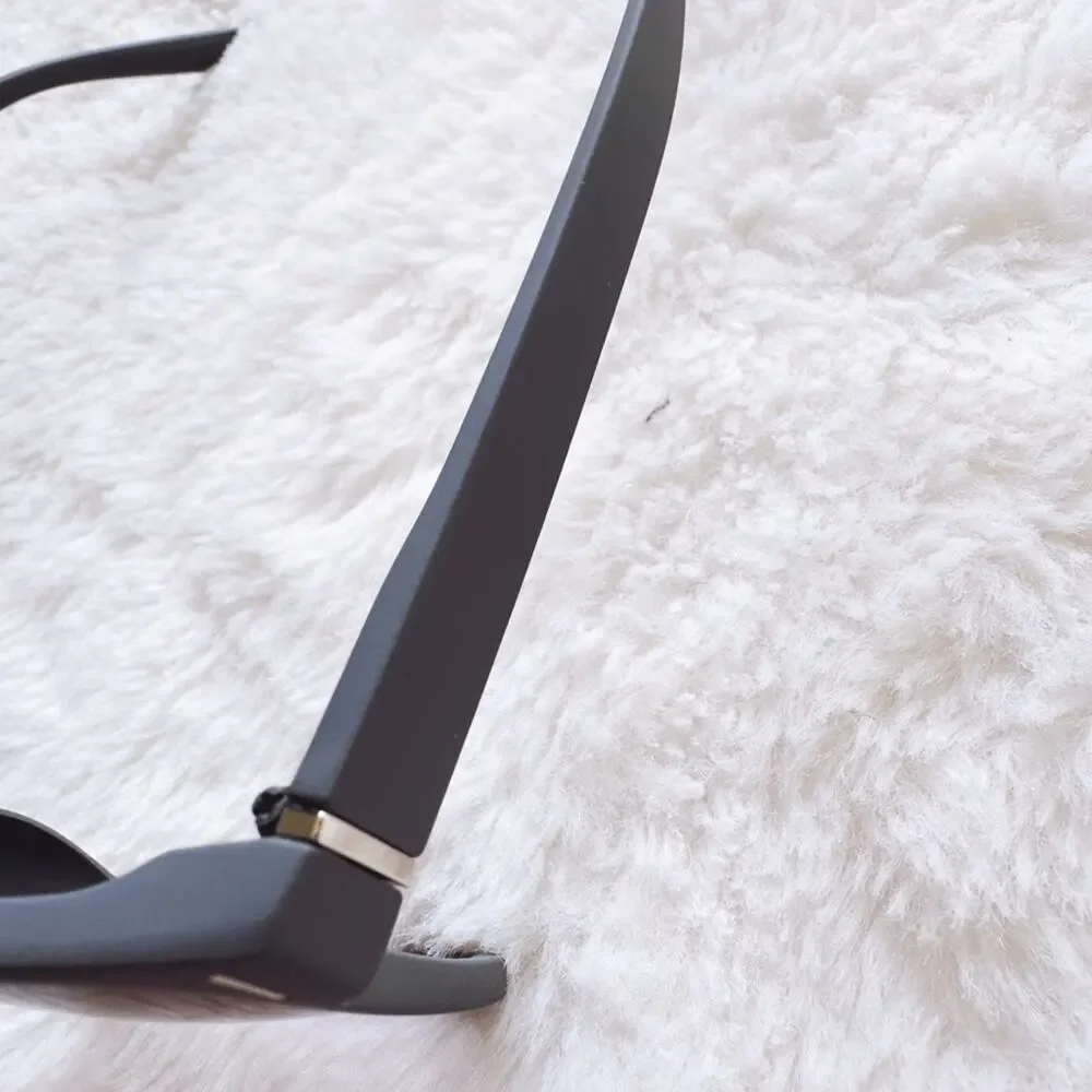 Ora Charcoal Angular Frame Sunglasses - Picture 5 of 11